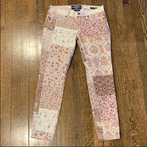 Lucky Brand patchwork floral pants- Size 28